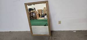 lot 106 image: Huge mirror with metal Frame (Dimension of 45H x 28W)