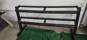 lot 123 image: Two Tier Commercial Dumbbell rack