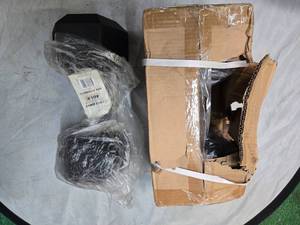 lot 108 image: A Pair of 40LB Rubber Hex Dumbbells (NEW)