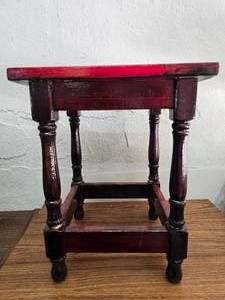 lot 11 image: Cute Red Stool