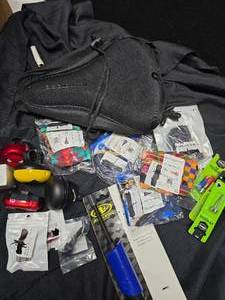 lot 90 image: Random bicycle items