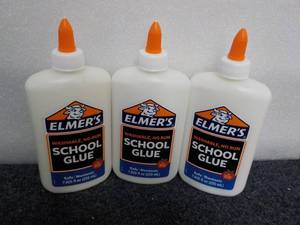 lot 19 image: 3 Elmers 7 oz School Glue...