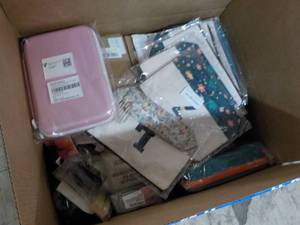lot 53 image: Box of New Overstock from Amazon...