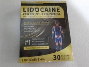lot 88 image: Lidocaine 30 Patches Pain Relieving...