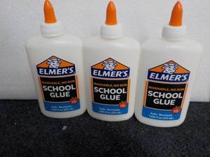 lot 113 image: 3 Elmers 7.6 oz School Glue...