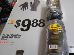 lot 118 image: 24 pair Size Large Firm Grip Polyur...