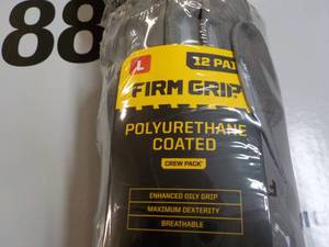 lot 122 image: 24 pair Size Large Firm Grip Polyur...