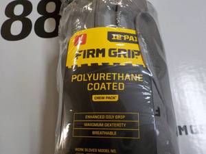 lot 123 image: 24 pair Size Large Firm Grip Polyur...