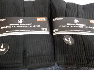 lot 126 image: 12 pair Black Werr Proof Athletic S...