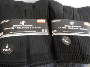 lot 128 image: 12 pair Black Werr Proof Athletic S...