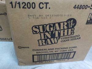 lot 137 image: Case of 1200 packets Sugar in the R...