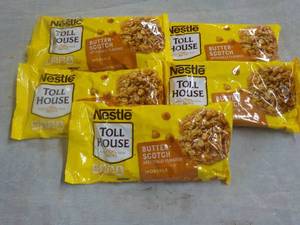 lot 143 image: 5 bags Butterscotch 11 oz Morsels...