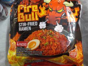 lot 162 image: Fire Bull Stir Fried Ramen...