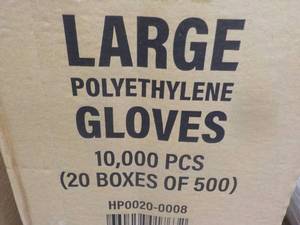 lot 179 image: Case of 10,000 size Large Polyethyl...