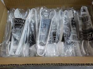 lot 182 image: Case of 48 Yoshi 7 White Plastic T...