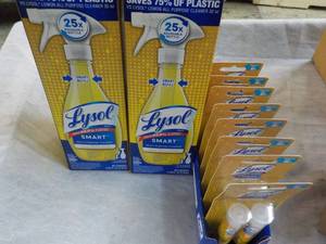 lot 185 image: Lysol Smart 2 Spray Bottles and 16 ...