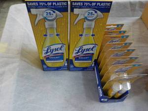 lot 190 image: Lysol Smart 2 Spray Bottles and 16 ...