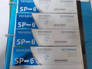 lot 198 image: 4 SP-6 Brightening Toothpaste...