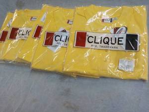 lot 212 image: 5 Clique Size 2X Mens Yellow Short...