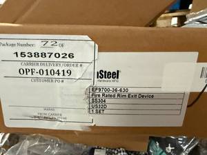 lot 21 image: Townsteel Fire Rated Rim Exit Device