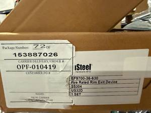 lot 24 image: Townsteel Fire Rated Rim Exit Device