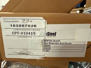 lot 25 image: Townsteel Fire Rated Rim Exit Device