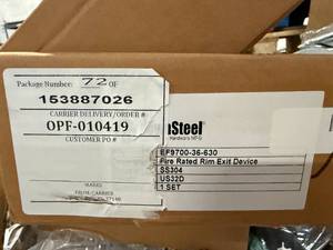 lot 26 image: Townsteel Fire Rated Rim Exit Device