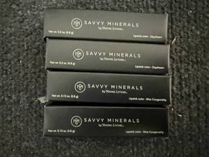 lot 52 image: 4 Sticks Of Savvy Minerals Young Living Lipstick