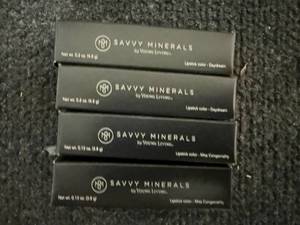 lot 53 image: 4 Sticks Of Savvy Minerals Young Living Lipstick