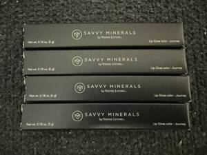 lot 57 image: 4 Sticks Of Savvy Minerals Young Living Lipstick - Journey