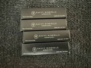 lot 60 image: 4 Sticks Of Savvy Minerals Young Living Lipstick - On A Whim