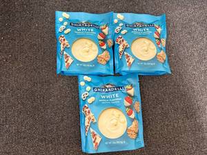 lot 160 image: 3 Bags Of White Chocolate Melting Chips