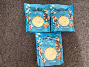 lot 162 image: 3 Bags Of White Chocolate Melting Chips
