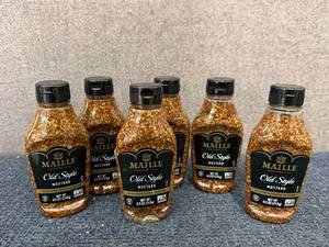 lot 177 image: 6 Bottles Of Old Style Mustard