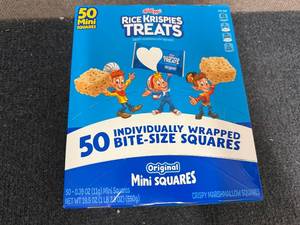 lot 229 image: 50Ct Of Mini Rice Krispies Treats