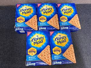 lot 255 image: 5 Boxes Of Honey Maid Graham Crackers