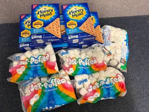 lot 257 image: 5 Boxes Of Graham Crackers And Marshmallows