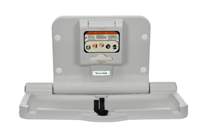 lot 31 image: Alpine Compact Horizontal Baby Changing Station, 19-1316H x 32-18W x 18-18D, White