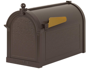 lot 99 image: Whitehall Whitehall Products Capital Mailbox, French Bronze