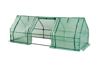 lot 108 image: Outsunny 9-ft L x 3-ft W x 3-ft H Green Pop-up Greenhouse