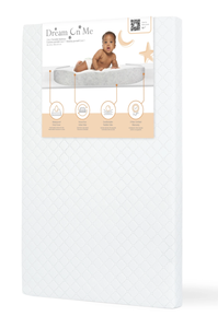 lot 118 image: Dream On Me Holly 3 inch Fiber PortableMini Crib Mattress