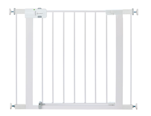 lot 144 image: Safety 1st Easy Install Walk Thru Baby Gate for Doorway With Door, Dog Gates, Fits 29-38, Easy Install 28 Tall, White