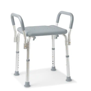 lot 212 image: Medline - Bath Bench with Arms - Gray