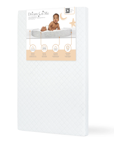 lot 417 image: Dream On Me 3 inch Fiber PortableMini Crib Mattress