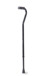 lot 425 image: Medline Steel Bariatric Cane Offset Handle 500lbs Tall Black 1Ct