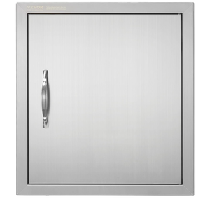 lot 432 image: VEVOR BBQ Access Door - 18W x 20H Inch Stainless Steel Vertical Door for Grilling Station