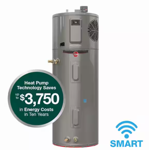 Rheem ProTerra 50 Gal. Smart High Efficiency Hybrid Heat Pump Water Heater w/ Leak Detection & Auto Shutoff (Minor Transit Damage)