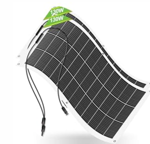 lot 89 image: ECO-WORTHY 2pcs 130 Watt (260W) 12BB Flexible Solar Panels, 23.5% High-Efficiency Waterproof Monocrystalline Lightweight Solar Panel for RV, Boats, Curved Surfaces, Roofs, Cabin