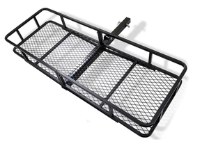 lot 91 image: Fieryred Folding Cargo Carrier, Steel, Black (Maybe Missing Hardware. Missing Parts Or Pieces)