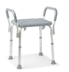 lot 154 image: Medline - Bath Bench with Arms - Gray